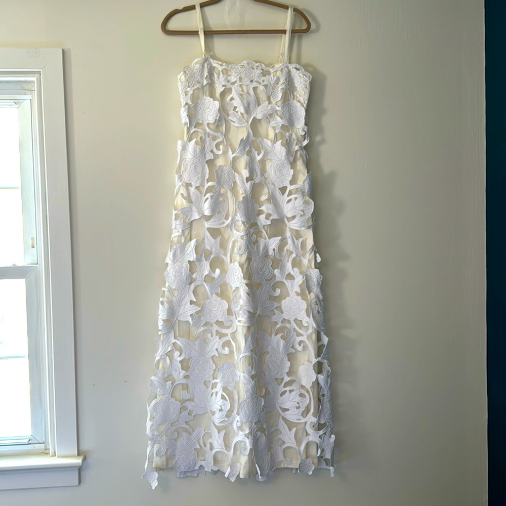 Cottonade White Lace Dress